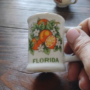 Florida Souvenir Toothpick Holder with Orange Design